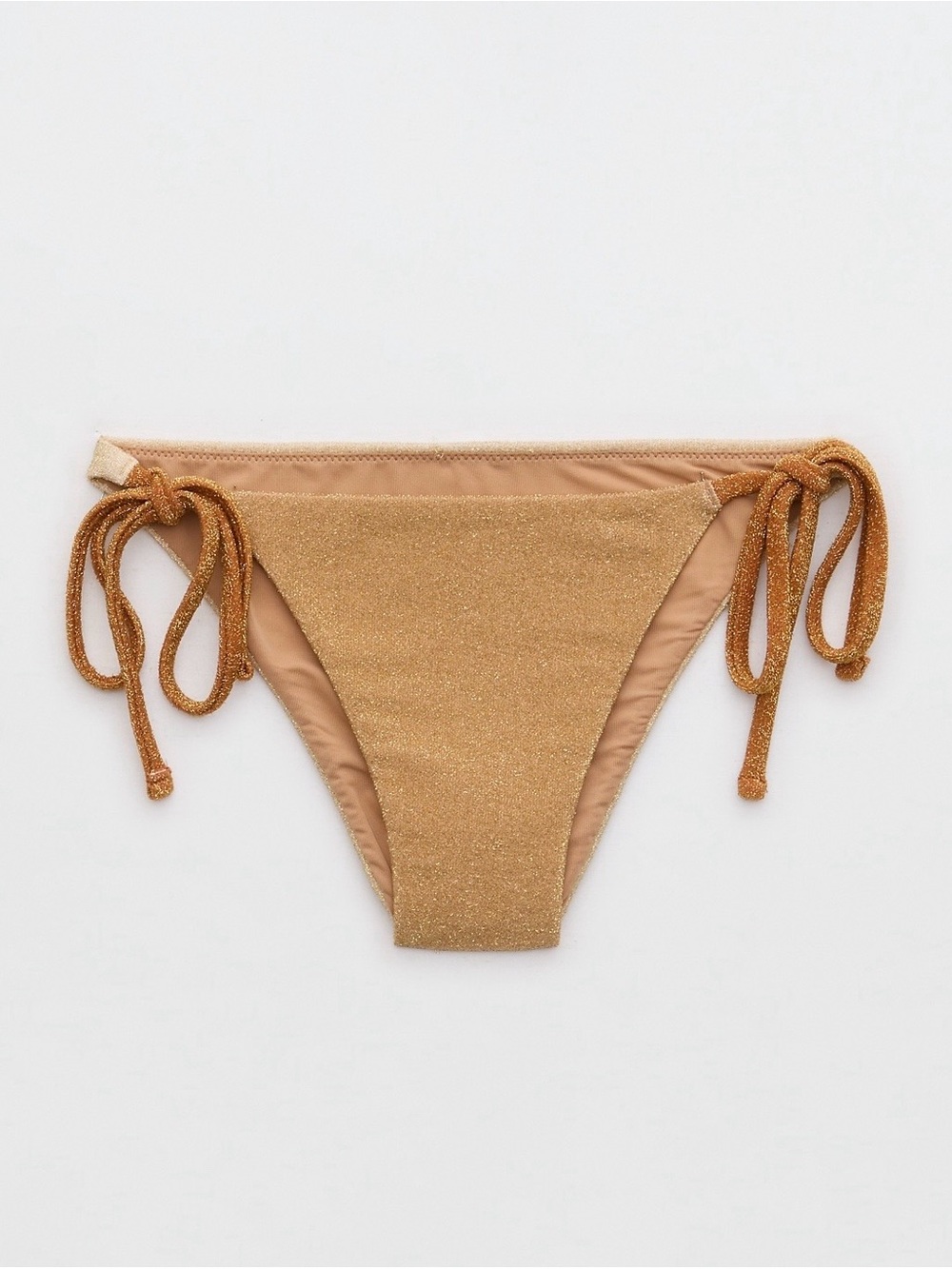 Aerie Sparkle Cheekiest Tie Bikini Bottom